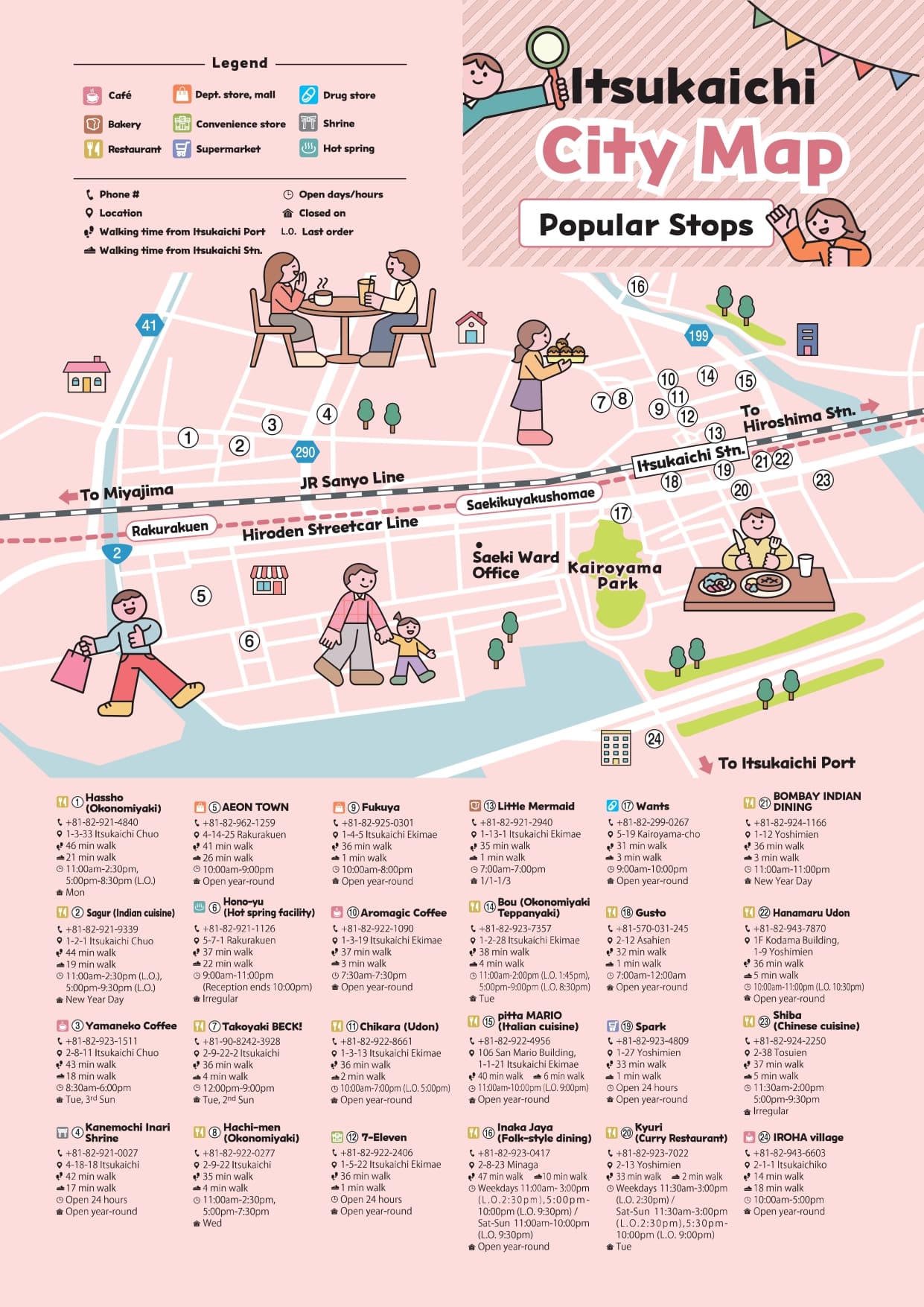 Itsukaichi City Map - Popular Spots