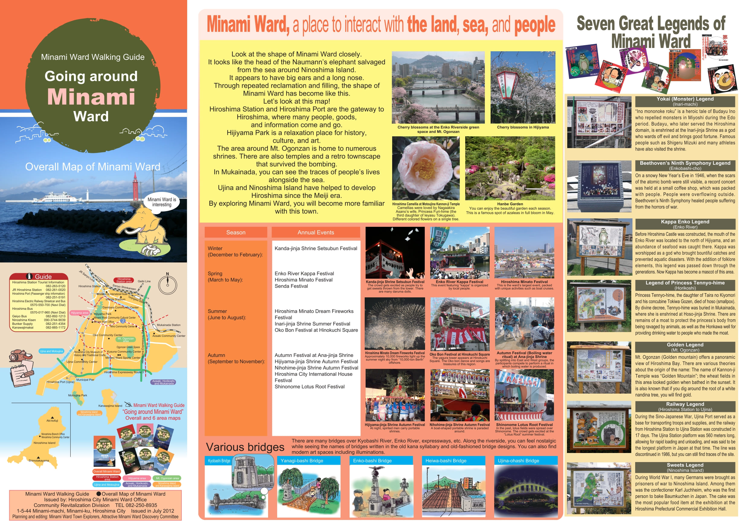 Minami Ward Walking Guide - Overall Map of Minami Ward